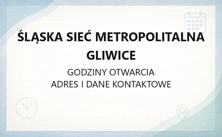 Śląska Sieć Metropolitalna Gliwice - kontakt, serwis, usługi IT