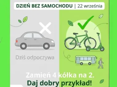 Jeden dzień bez samochodu, a zasady bezpieczeństwa zostają na dłużej